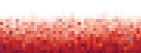 Pixel red  for card or poster - isolated vector illustrationのイラスト素材