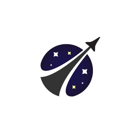 Rocket launch with smoke and stars icon - Isolated Vector Illustrationのイラスト素材