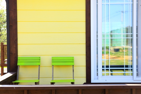 A chair in the resortの写真素材