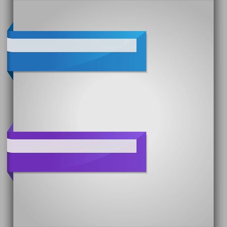 Elegant banners with blank box for optional text.のイラスト素材