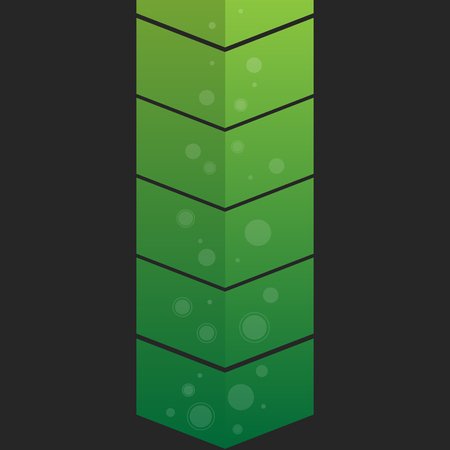 arrows pointing down. Tie element.のイラスト素材