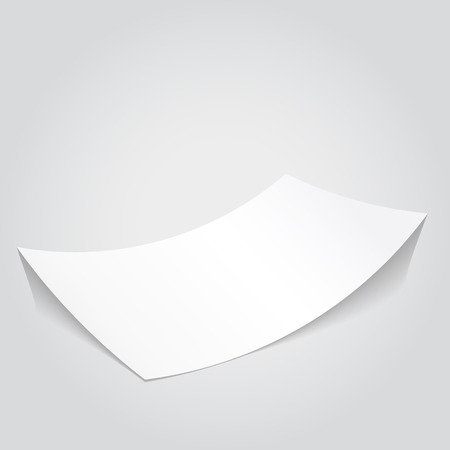 Clean vector paper. White page for optional text.のイラスト素材