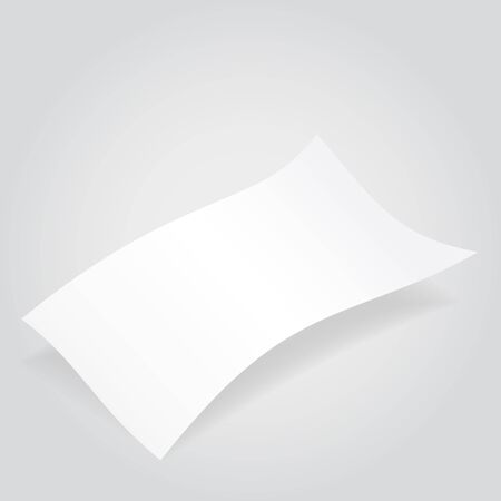 Clean vector paper. White page for optional text.のイラスト素材