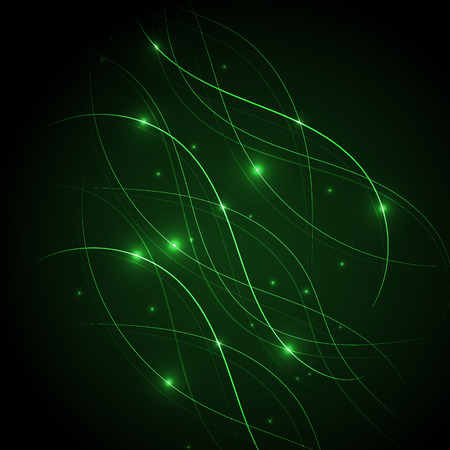 Space vector background with sparkling stars and lines. Abstract galaxy wallpaper.のイラスト素材