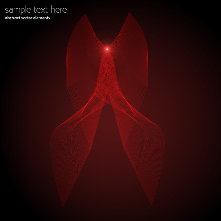 abstract waves and lines background. Curvy design element. Blend effect.のイラスト素材