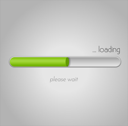 Vector loading bar. Progress of downloading or uploading. Collection of preloader illustrations.のイラスト素材