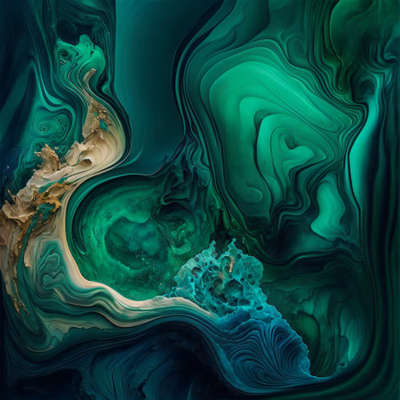 Luxury texture. Marble Swirls and Agate Ripples. Colorful ocean waves.の素材