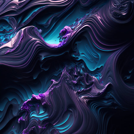 Luxury texture. Marble Swirls and Agate Ripples. Colorful ocean waves.の素材
