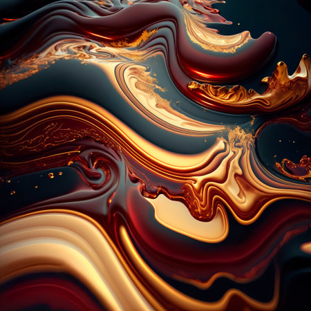 Luxury texture. Marble Swirls and Agate Ripples. Colorful ocean waves.の素材