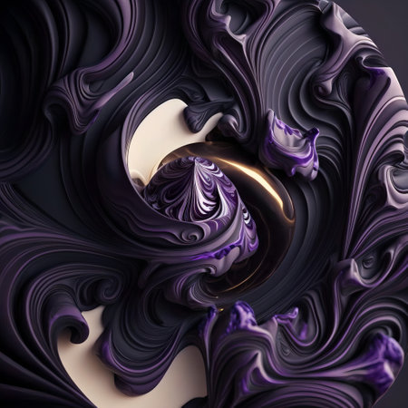 Luxury texture. Marble Swirls and Agate Ripples. Colorful ocean waves.の素材