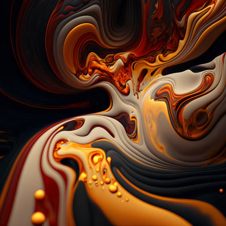 Luxury texture. Marble Swirls and Agate Ripples. Colorful ocean waves.の素材