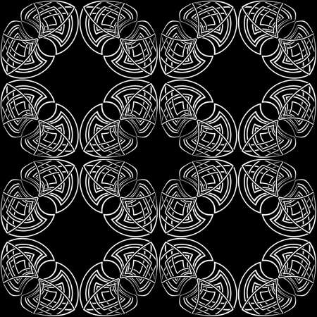 elegant dark monochrome seamless pattern in ancient gothic styleのイラスト素材
