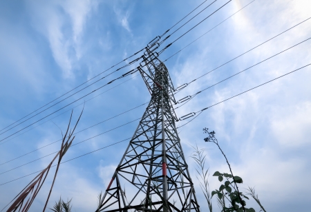 abovw bly skyの写真素材