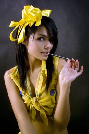 Spring girlの写真素材