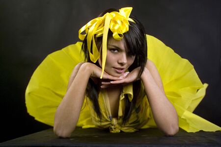 Spring girlの写真素材