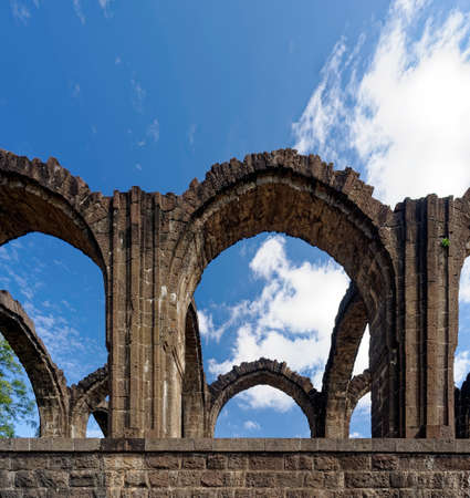 Bara Kaman is the unfinished mausoleum of Ali Adil Shah II in Bijapur, Karnataka in India.November 15 2009のeditorial素材