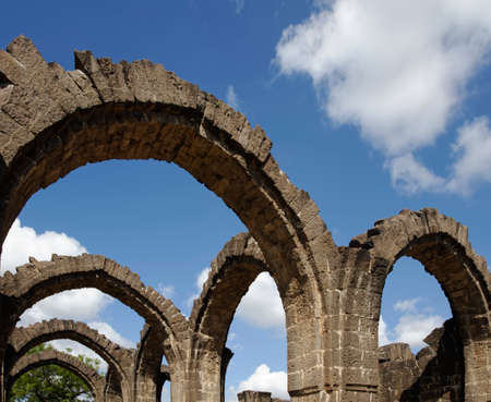 Bara Kaman is the unfinished mausoleum of Ali Adil Shah II in Bijapur, Karnataka in India.November 15 2009のeditorial素材