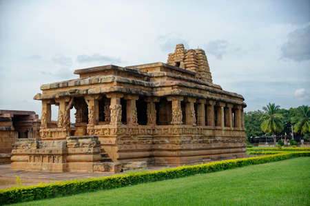 Durga temple at Aihole State Karnataka India November 15 2009のeditorial素材