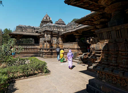 Ancient Tarkeshwara Temple of Hindu god Shiva at Hangal state Karnataka India 02 21 2020のeditorial素材