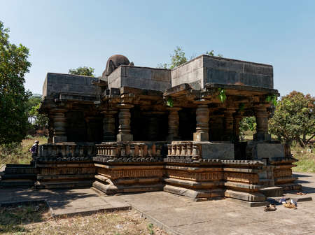 Ancient structure of Veerabhadra Temple at Hangal state Karnataka India 02 21 2020のeditorial素材