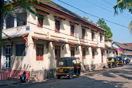 Traditional architectural building of city Thiruvananthapuram state Kerala India 01 25 2010のeditorial素材