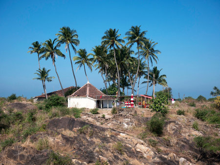 Hindu temple of Goddess Shri Bhavani in Sindhudurg Fort near Malvan district Sindhudurg state Maharashtra India 01 21 2022のeditorial素材