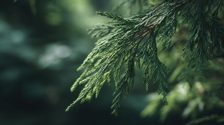 A detailed photograph of a single Hemlock, swaying gently in the wind, captured in natural daylight....