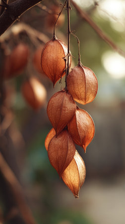 The Lesser yam in fall, warm amber light, crisp air, shallow depth of field, soft natural bokeh, true to life color, minimal styling.の写真素材