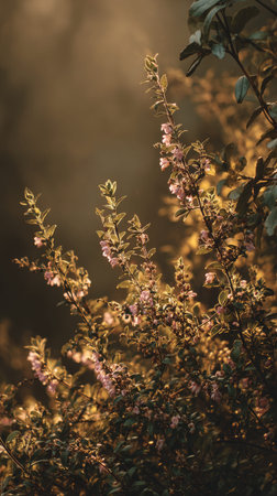 The Angelonia at dawn, soft golden sunlight kissing leaves, clean air, natural color tone.