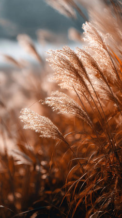 A wide shot of Maca swaying gently in the wind, realistic photography style, bright and vivid...