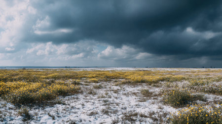 A photograph of Eastern European plains 486 with eastern european farmland plains, wild clover...