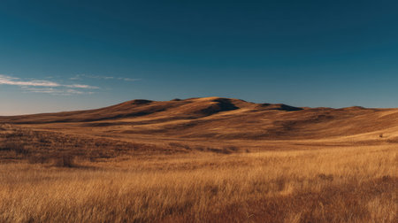 A photograph of Eastern European plains 9 with eastern european prairie landscape, dry prairie...