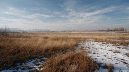 A photograph of Eastern European plains 361 with eastern european prairie landscape, countryside...