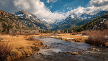 A photograph of Rocky Mountains wilderness 376 with rocky mountain wilderness plateau, rocky...