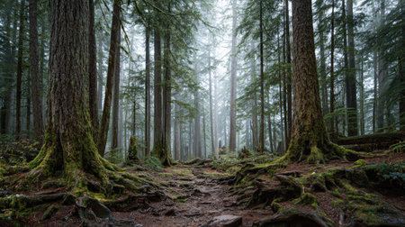 A photograph of Pacific Northwest forests 116 with pacific northwest forest basin, ancient tree...