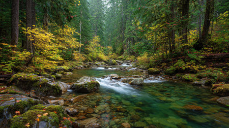 A photograph of Pacific Northwest forests 389 with pacific northwest temperate rainforest, forest...