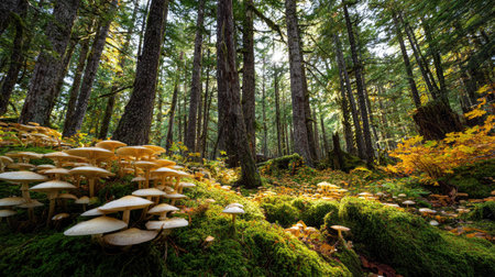 A photograph of Pacific Northwest forests 310 with pacific northwest forest plateau, wild woodland...
