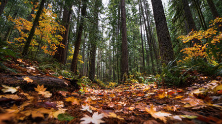 A photograph of Pacific Northwest forests 419 with pacific northwest forest basin, forest floor leaf...