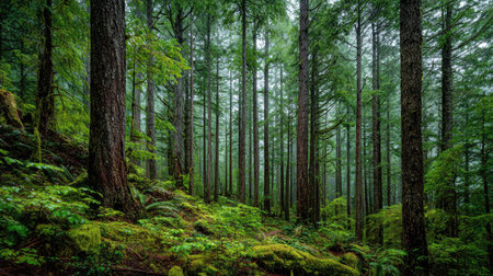 A photograph of Pacific Northwest forests 242 with pacific northwest forest ridge, evergreen forest...