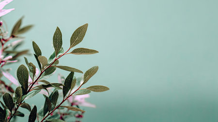 botanical empty background, aesthetic setup, social media, eco minimal, light monochrome, bright clean light,foreground focus, no text, copy space, commercial stock photo