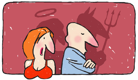 A couple?s discussの写真素材