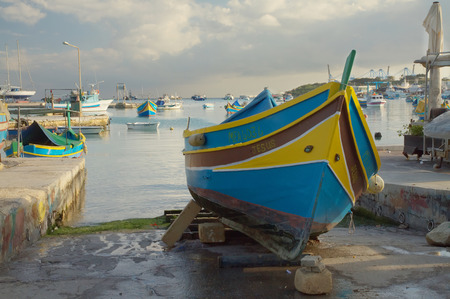 Fishing boat on the pierのeditorial素材