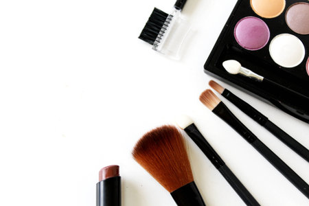 cosmetic for make up on white backgroundの写真素材