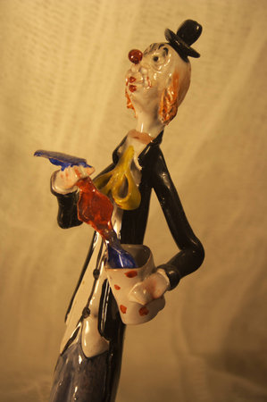 Colorful Clown Magicianの写真素材