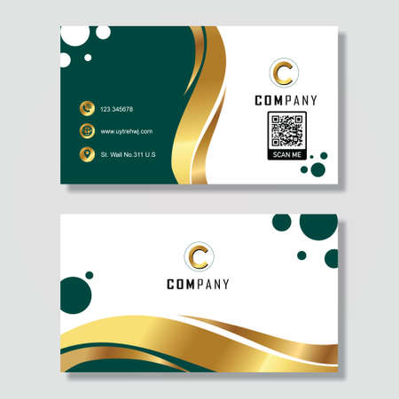 free download vector business card luxurious templatesのイラスト素材