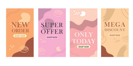 discount offer template free vector social media storiesのイラスト素材