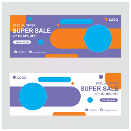 banner sale template social mediaのイラスト素材