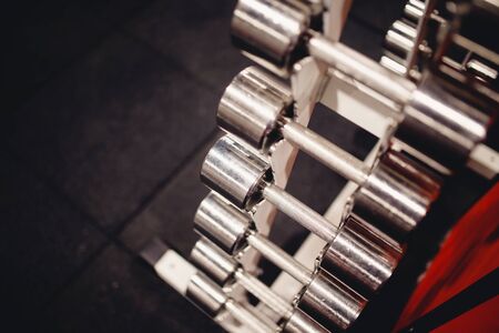Inventory for Sport dumbbell weights Gymの写真素材