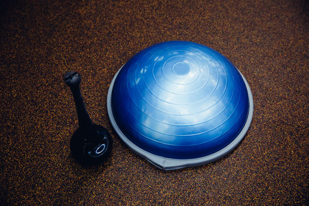 Close-up of the projectile Sports hammer for fitness