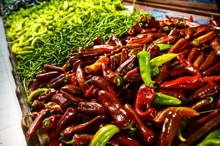Shop bazaar fruits and vegetables. Set of Vegetables Red Pepperの写真素材